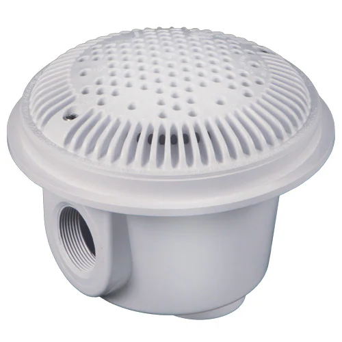2" x 1 1/2" White Dual Suction Outlet with AV Grate 2 per Pack