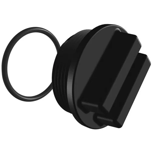 1.5" MPT Black Plug with O-Ring