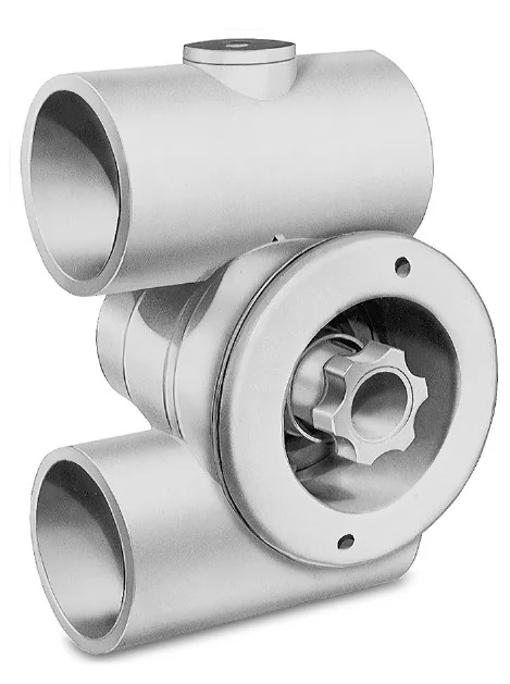 1 1/2" x 1 1/2" Dark Grey JetAir III Jet Body with Bulkhead